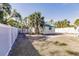 Backyard with storage shed and fenced area at 5188 Balmor Ter, North Port, FL 34288