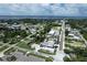 Aerial view of a town's streets and buildings at 700 W Perry St, Englewood, FL 34223