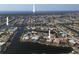 Aerial view of waterfront home in a canal community at 1120 La Palma Ct, Punta Gorda, FL 33950