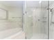 Large bathroom with walk-in shower and soaking tub at 1425 Park Beach Cir # 149, Punta Gorda, FL 33950