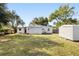 Spacious backyard with shed and fenced area at 22158 Marshall Ave, Port Charlotte, FL 33952