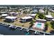 Aerial view of community showing location of condo and pool at 311 Garvin St # 309D, Punta Gorda, FL 33950