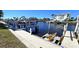 Private dock with boat lift and kayak storage at 311 Garvin St # 309D, Punta Gorda, FL 33950