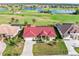 Aerial view showcasing home's location in golf course community at 3818 Bordeaux Dr, Punta Gorda, FL 33950