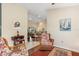 View into the living room from another room, showing the layout and furniture at 3818 Bordeaux Dr, Punta Gorda, FL 33950