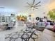 Open living space with a view into the kitchen and dining area at 4365 Aladdin Ave, North Port, FL 34287