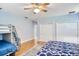 Bedroom with full size bed and double closets at 340 N River Rd, Venice, FL 34293