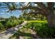 Relaxing walkway winds through a lush, tree-lined community landscape at 1013 Live Oak Cir # 13, Port Charlotte, FL 33948