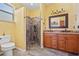 Bathroom with double vanity, large shower, and granite counters at 2002 Bal Harbor Blvd # 1822, Punta Gorda, FL 33950