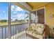 Waterfront screened balcony, wicker furniture, lovely view at 2002 Bal Harbor Blvd # 1822, Punta Gorda, FL 33950