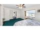 Bedroom with window, ceiling fan and a view at 22278 Vick St # A100, Punta Gorda, FL 33980