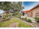 Spacious backyard with patio, gazebo, and lush landscaping at 22481 Vale Ave, Punta Gorda, FL 33980