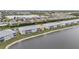 Aerial view of condo building, lakefront property at 3310 Loveland Blvd # 701, Punta Gorda, FL 33980