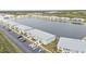 Aerial view of building and parking lot, lakefront property at 3310 Loveland Blvd # 701, Punta Gorda, FL 33980