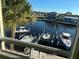 Stunning view of the waterway with boats from condo window at 1 Colony Point Dr # 3C, Punta Gorda, FL 33950