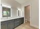 Modern bathroom with double vanity and quartz countertop at 112 Northshore Ter, Punta Gorda, FL 33980