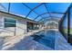 Modern pool and patio with water view at 116 Northshore Ter, Punta Gorda, FL 33980