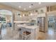 Gourmet kitchen boasts stainless steel appliances and large island at 13761 Long Lake Ln, Port Charlotte, FL 33953