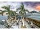 Community patio with waterfront views and seating at 1425 Park Beach Cir # 124, Punta Gorda, FL 33950