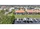 Aerial view of property showcasing waterfront location and private docks at 1531 Aqui Esta Dr # 1, Punta Gorda, FL 33950