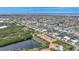 Aerial view of canal-front property with private boat dock at 1531 Aqui Esta Dr # 1, Punta Gorda, FL 33950