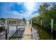 Private dock on the canal with boat access at 1531 Aqui Esta Dr # 1, Punta Gorda, FL 33950