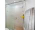 Clean shower with updated tile and glass enclosure at 1573 Faraday St, Port Charlotte, FL 33952