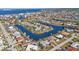 Aerial view of waterfront community and canal at 1640 Montia Ct, Punta Gorda, FL 33950