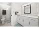 Bright bathroom with double vanity and updated fixtures at 175 Kings Hwy # 738, Punta Gorda, FL 33983