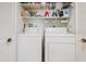 Convenient laundry room with washer and dryer in a closet at 175 Kings Hwy # 738, Punta Gorda, FL 33983