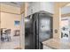 Kitchen with black appliances and granite countertops at 1839 Settlers Dr # B-6, Nokomis, FL 34275