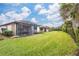 Large backyard, grassy area, privacy at 19119 Mangieri St, Venice, FL 34293