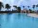 Stunning resort-style pool with palm trees at 19119 Mangieri St, Venice, FL 34293