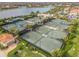 Aerial view of community tennis courts at 19119 Mangieri St, Venice, FL 34293