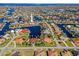 Wide aerial showcasing home's waterfront location at 2427 St Davids Island Ct, Punta Gorda, FL 33950