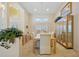 Formal dining room with wood table and glass hutch at 2427 St Davids Island Ct, Punta Gorda, FL 33950