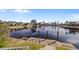 Private dock with steps leading to the canal at 2427 St Davids Island Ct, Punta Gorda, FL 33950