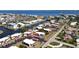 Aerial view of waterfront community, highlighting property location and nearby amenities at 311 Garvin St # 401A, Punta Gorda, FL 33950