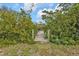 Wooden dock providing access to the water, surrounded by lush greenery at 3112 Magnolia Way, Punta Gorda, FL 33950