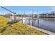 Private dock on a tranquil canal at 4107 Rock Creek Dr, Port Charlotte, FL 33948