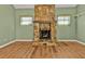 Stone fireplace in living room at 4107 Rock Creek Dr, Port Charlotte, FL 33948