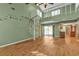 Open living area with loft and spiral staircase at 4107 Rock Creek Dr, Port Charlotte, FL 33948