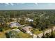 Aerial view of homes and lots, showcasing the neighborhood's layout and surrounding landscape at 4198 Kinlock St, North Port, FL 34286