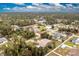 Aerial view of a residential neighborhood showcasing a variety of homes and landscape at 4401 Boeing Ln, North Port, FL 34287