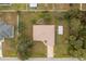 Overhead view of single story house and yard at 4401 Boeing Ln, North Port, FL 34287