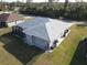 Aerial view of house, showcasing backyard and landscaping at 4607 Sabrina Ter, North Port, FL 34286