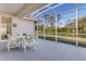 Spacious screened patio, perfect for outdoor dining at 4607 Sabrina Ter, North Port, FL 34286