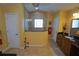 Large bathroom with walk-in shower and granite vanity at 506 Monaco Dr, Punta Gorda, FL 33950