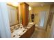 Elegant bathroom with double vanity and granite countertops at 506 Monaco Dr, Punta Gorda, FL 33950