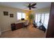 Home office with built-in desk and exercise equipment at 506 Monaco Dr, Punta Gorda, FL 33950